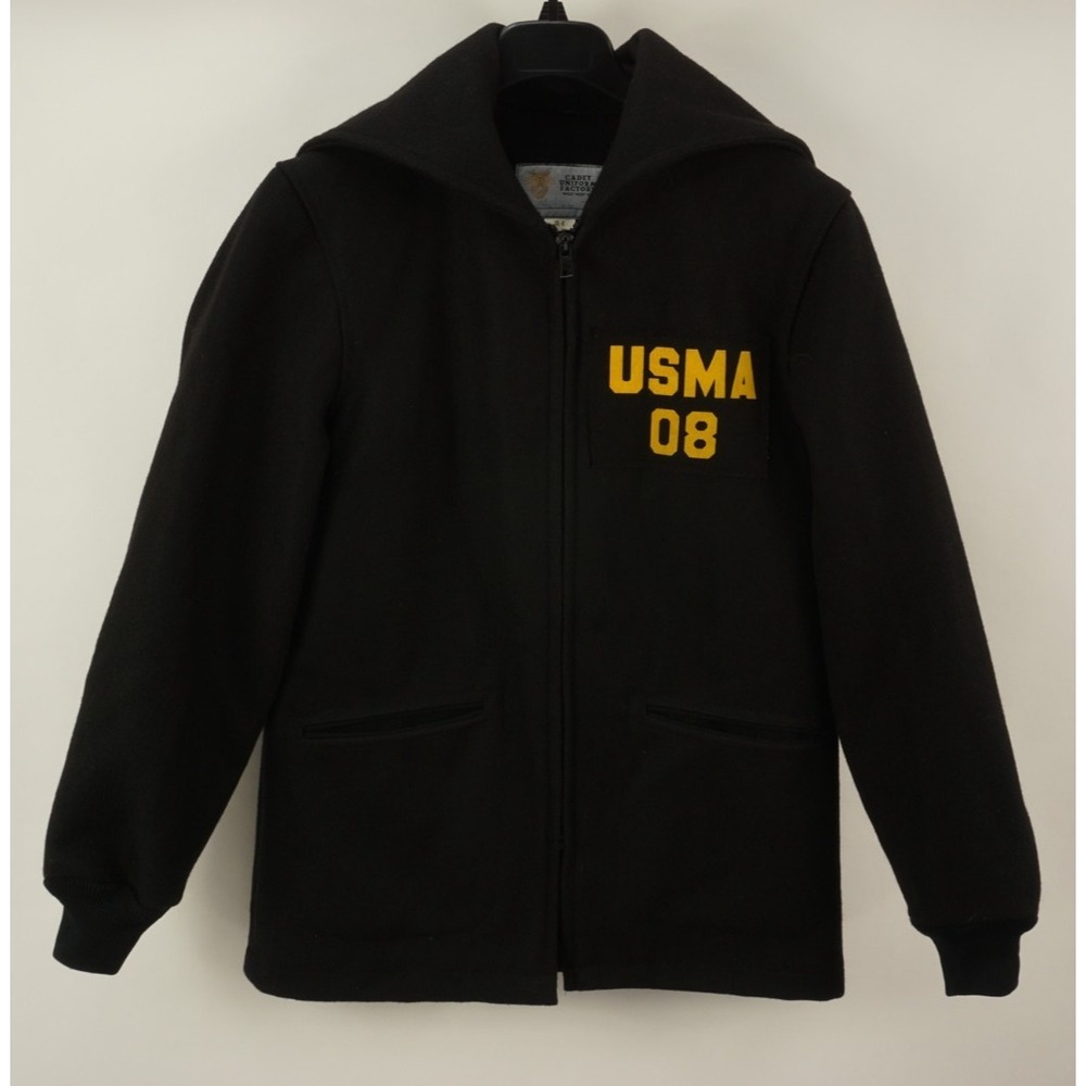 USMA 08 West Point Military Academy Heavyweight Wool‎ Cadet Coat Men's 38R Black